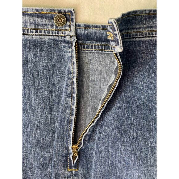L.A, Blues womens plus size 18W stretch denim jean long skirt split 13" and leng - Picture 11 of 16